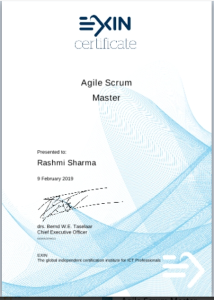 Agile Scrum Master _ Exin