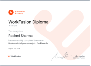 Business Intelligence Analyst Diploma _ Workfusion