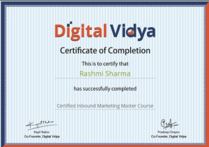 Certified Inbound Marketing Master _ Digital Vidya