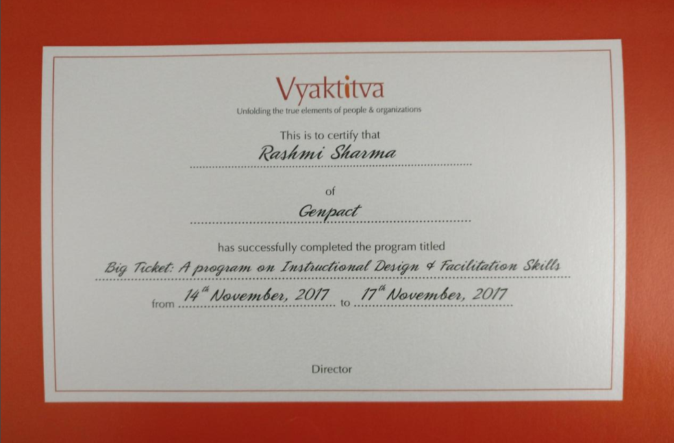 Instructioal Design and Implementation _ Vyaktitva