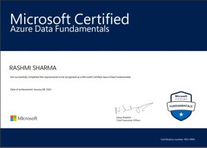 Microsoft Certified on Data