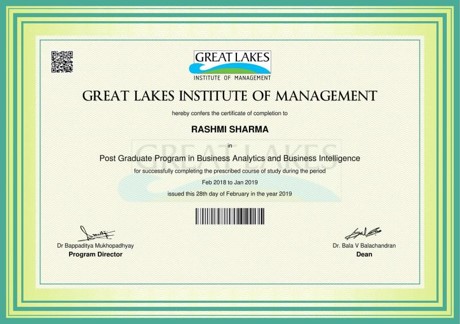 Post Graduate Program in Business Analytics and Business Intelligence _ GL