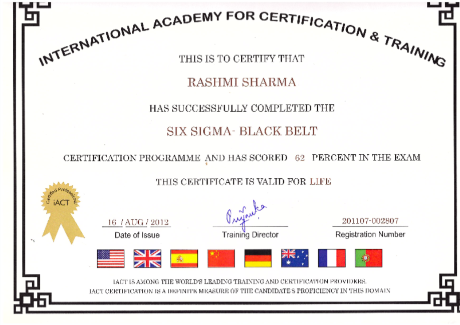 Six Sigma Black Belt